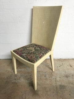 Set of Six Jimeco Tessellated Camel Bone Inlaid Dining Chairs