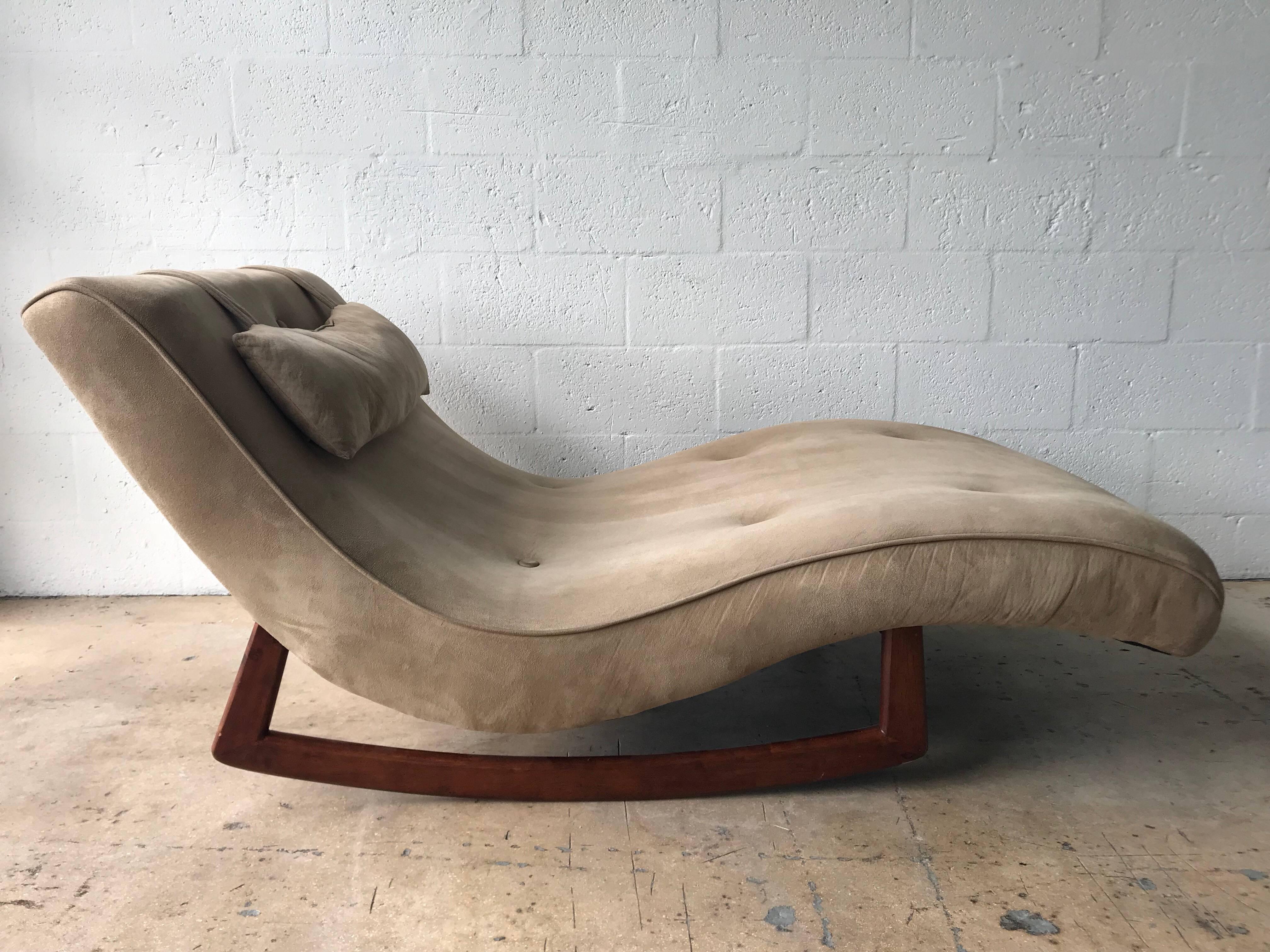 Mid-Century Modern Adrian Pearsall Rocking “Wave” Chaise Lounge