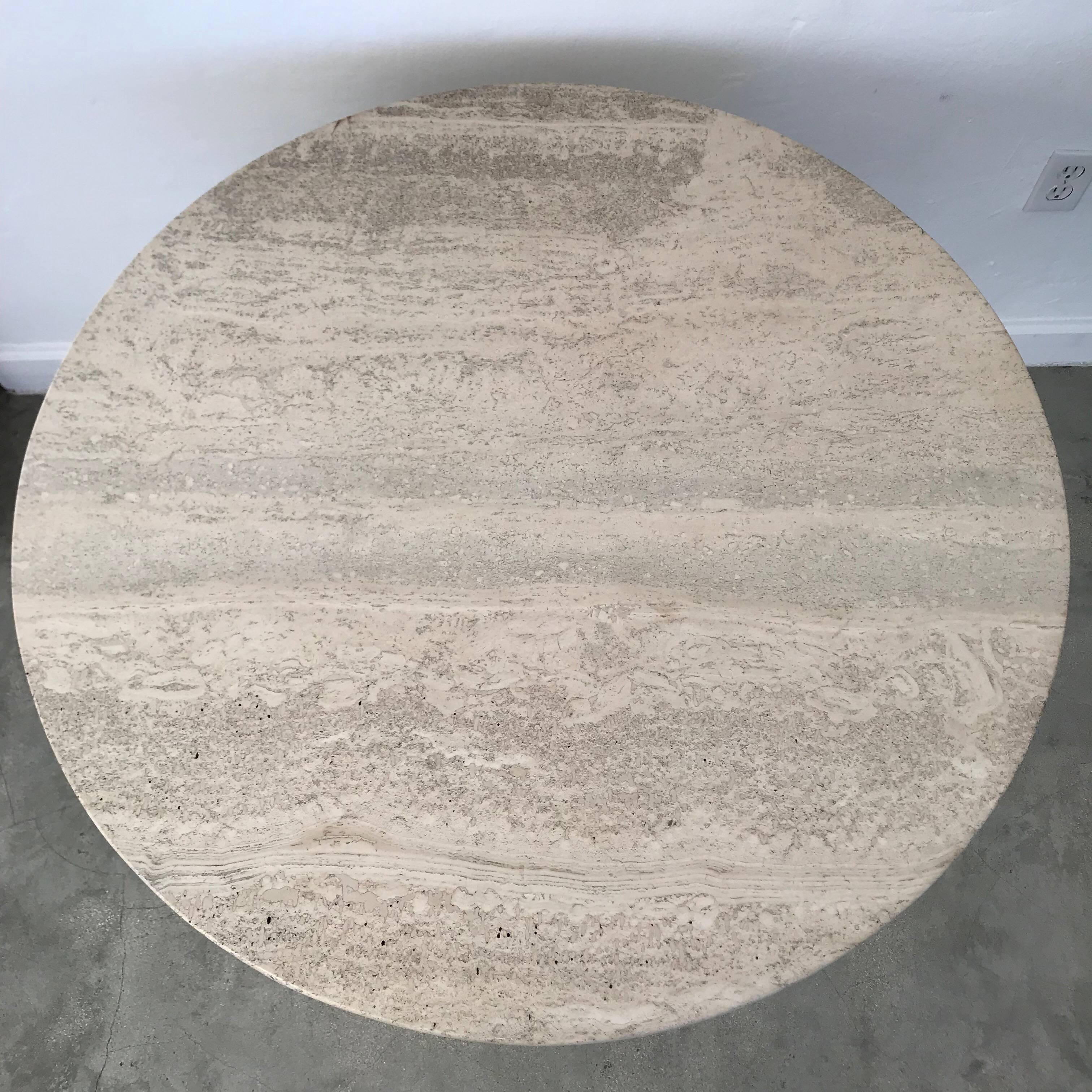 travertine tulip table