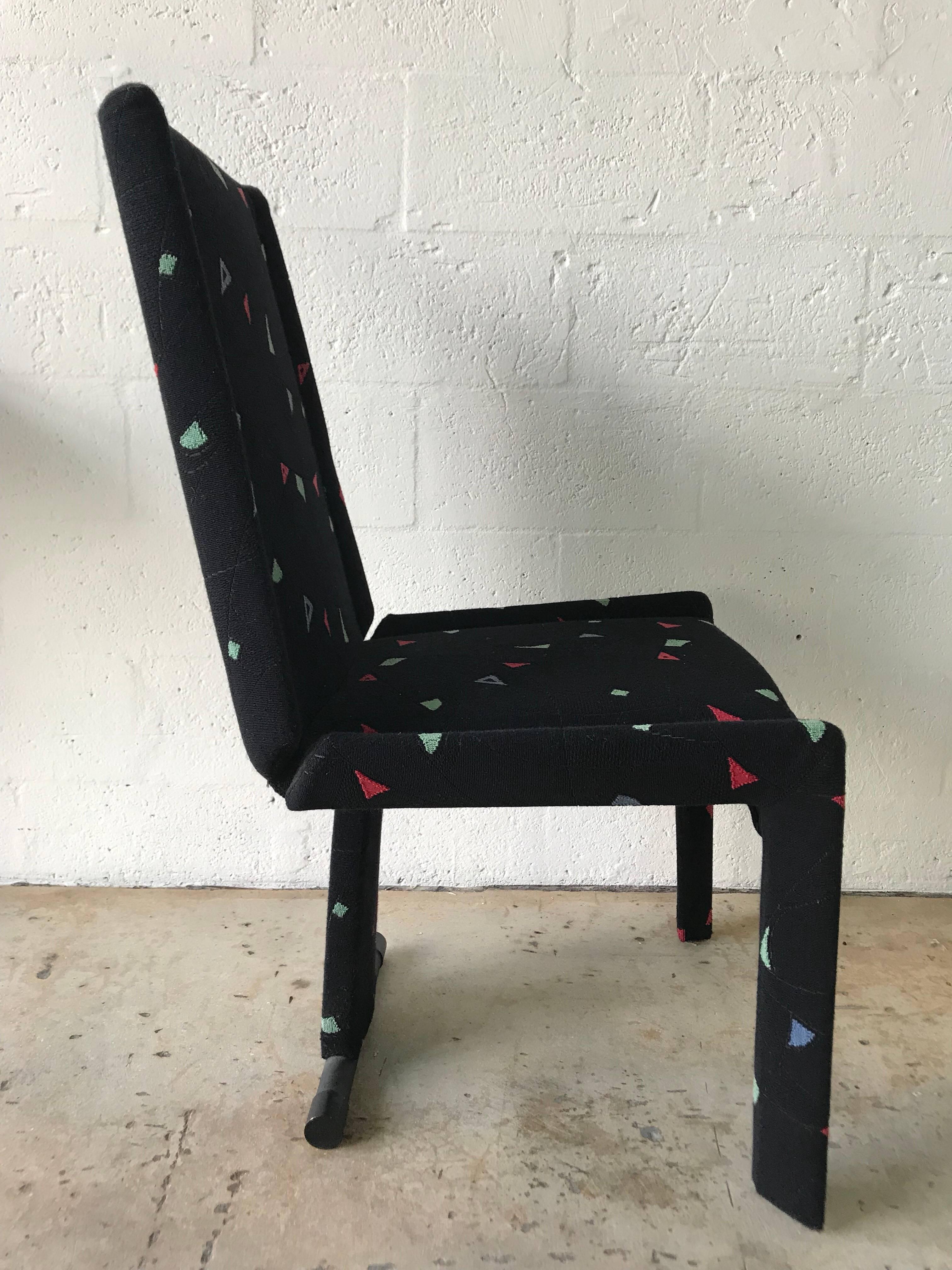 Set of Four Saporiti Postmodern Dining Chairs In Good Condition In Miami, FL