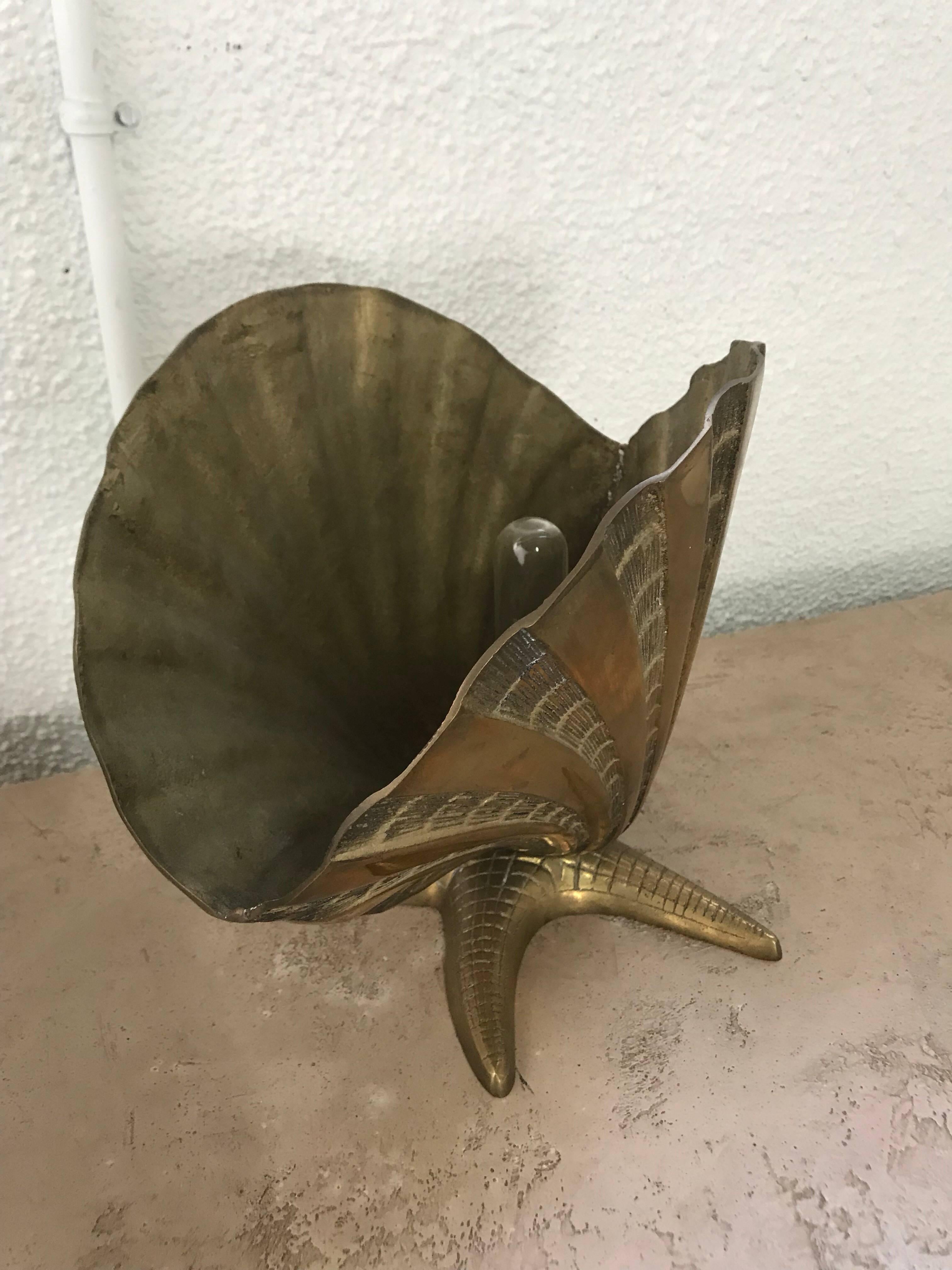 brass shell lamp