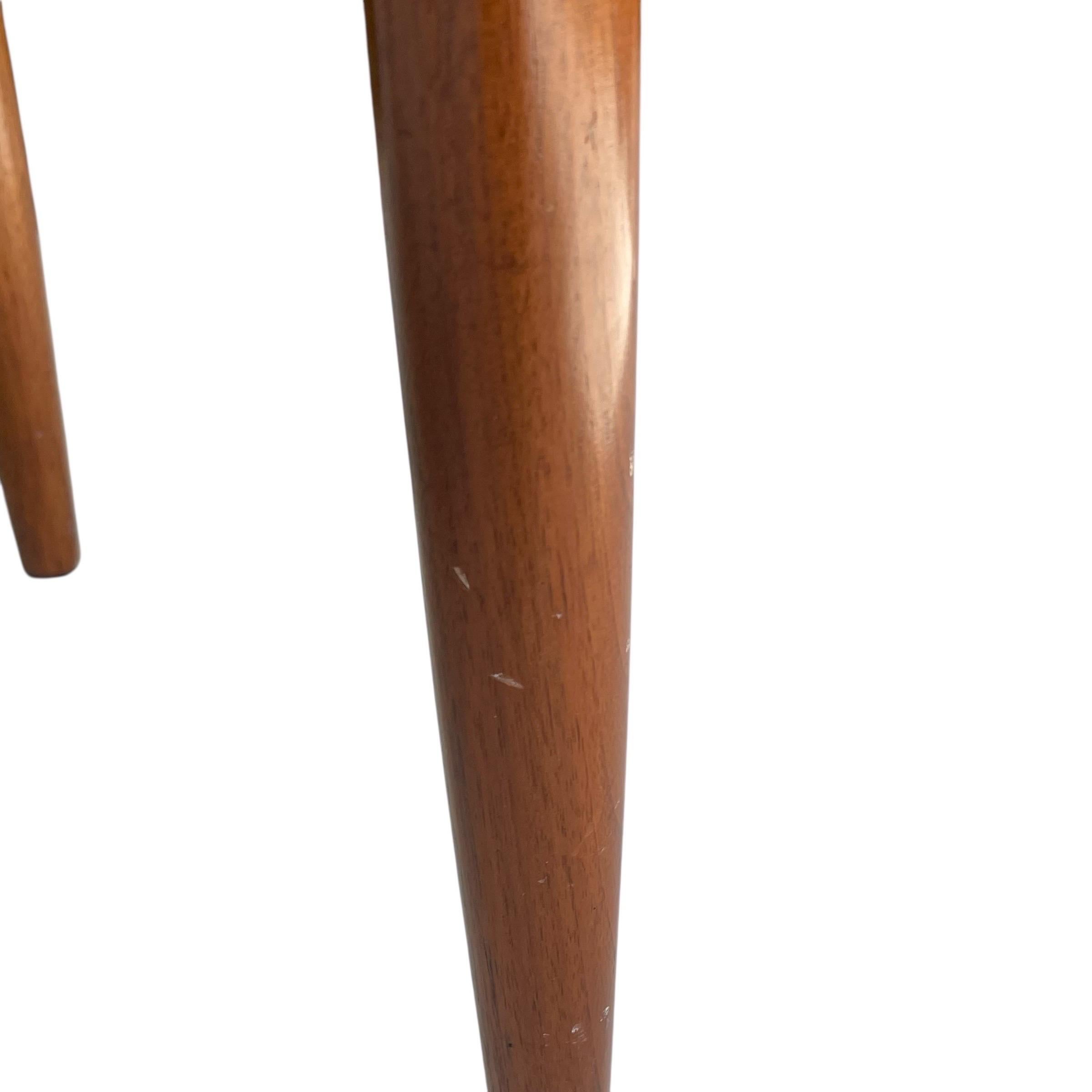Set of 10 Finn Juhl Attributed Mid Century Walnut Dining Chairs, Denmark, 1950s For Sale 9