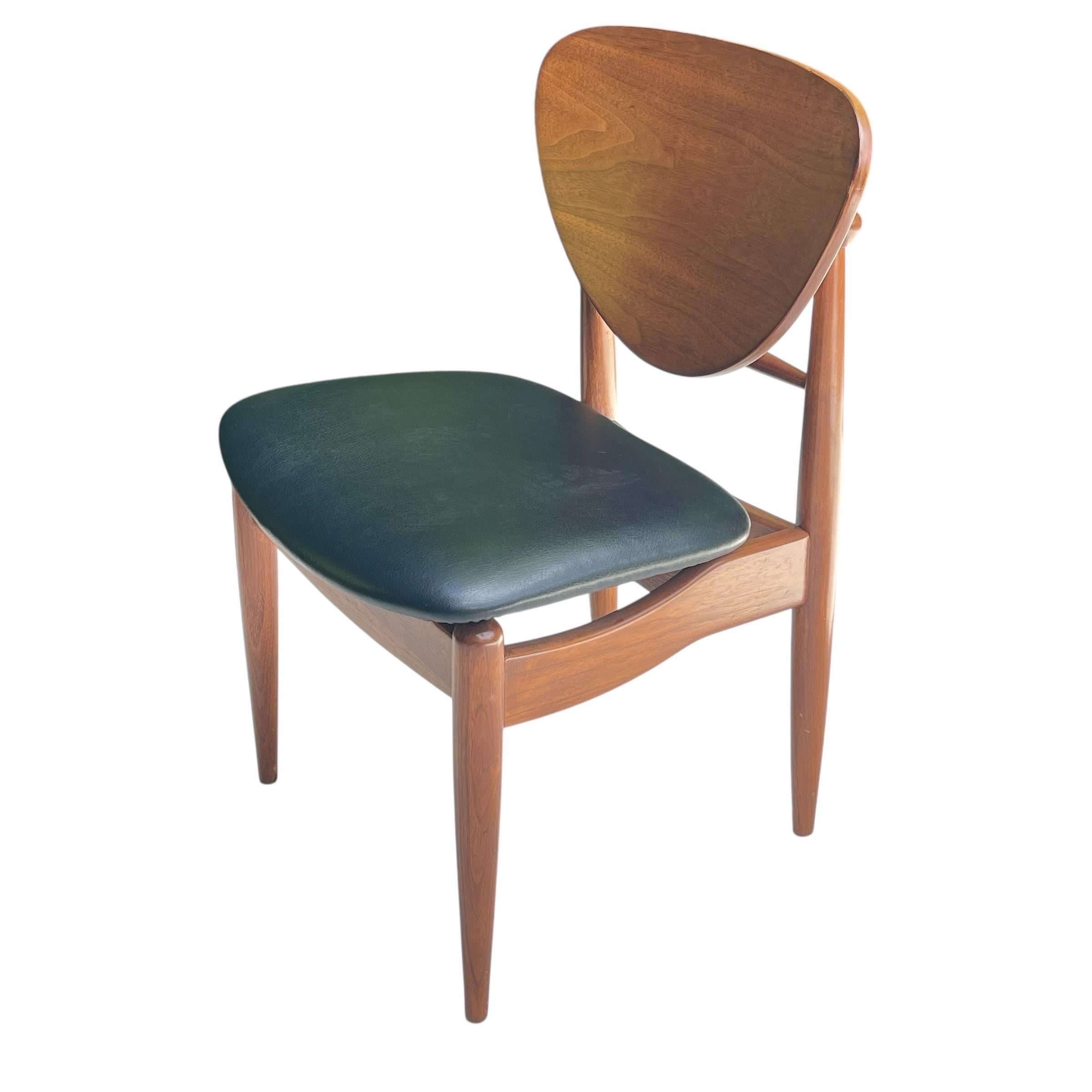 Danish Set of 10 Finn Juhl Attributed Mid Century Walnut Dining Chairs, Denmark, 1950s For Sale