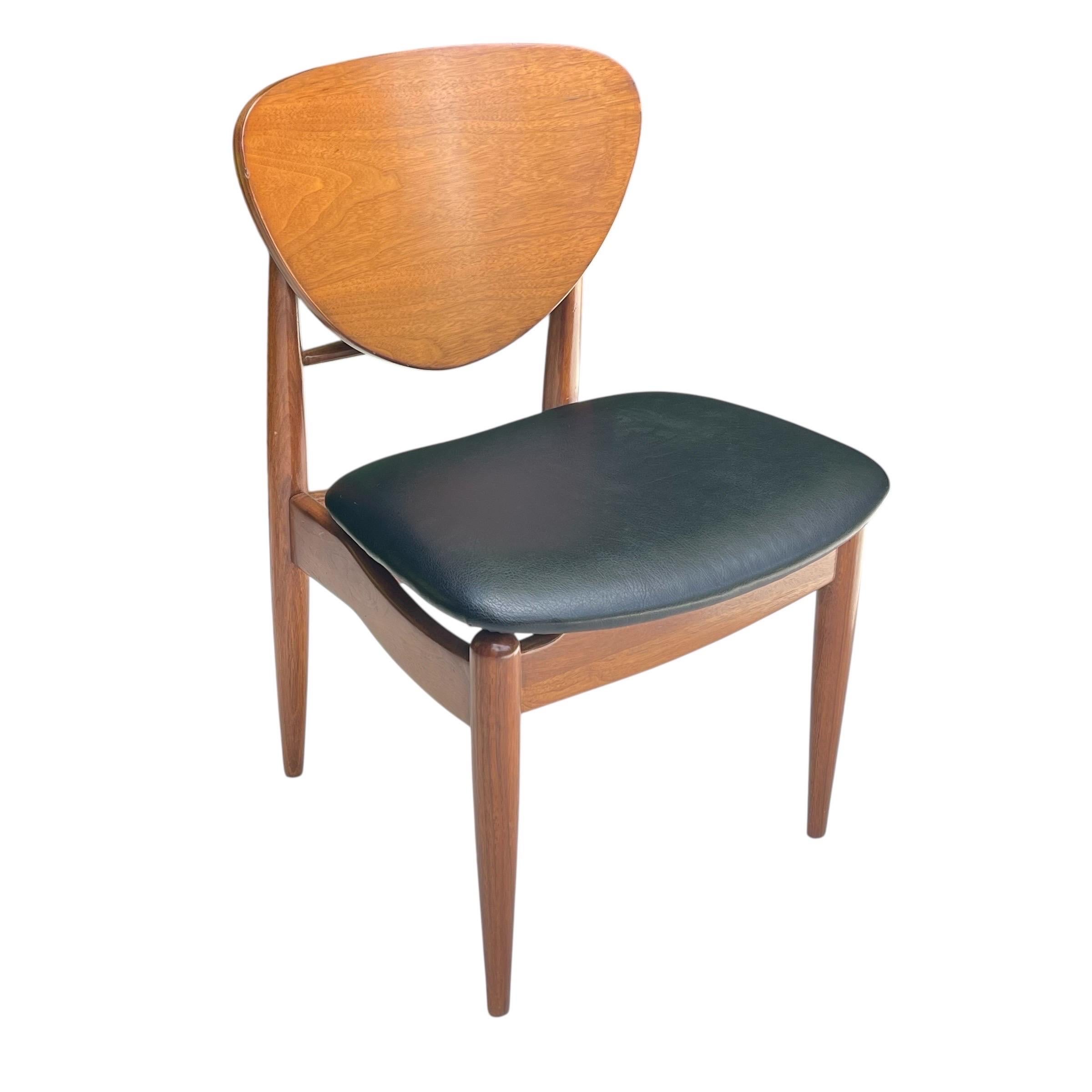 Polished Set of 10 Finn Juhl Attributed Mid Century Walnut Dining Chairs, Denmark, 1950s For Sale