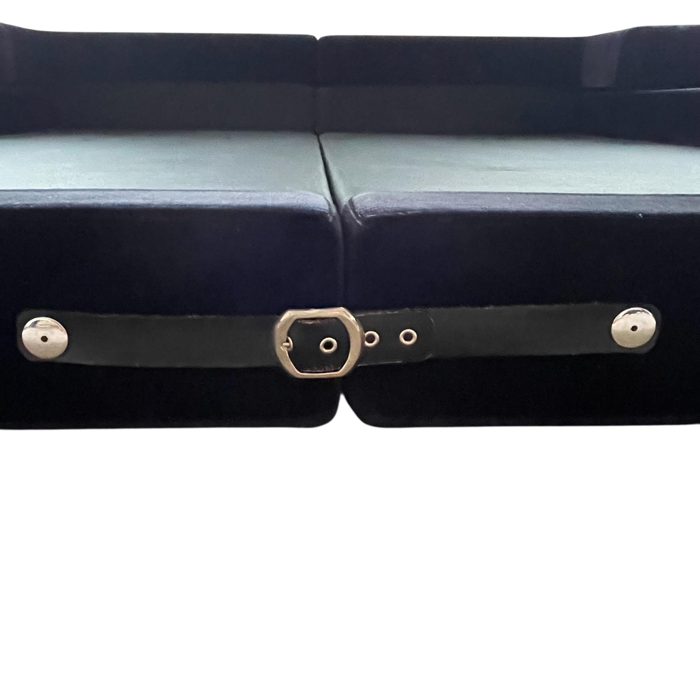 Guido Faleschini Tucromo Velvet King Size Bed by i4 Mariani, Italy, 1970s For Sale 4