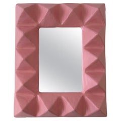 Brett Warr Studio Le' Stud Spiegel aus rosa Gips und Fiberglas, USA 2022