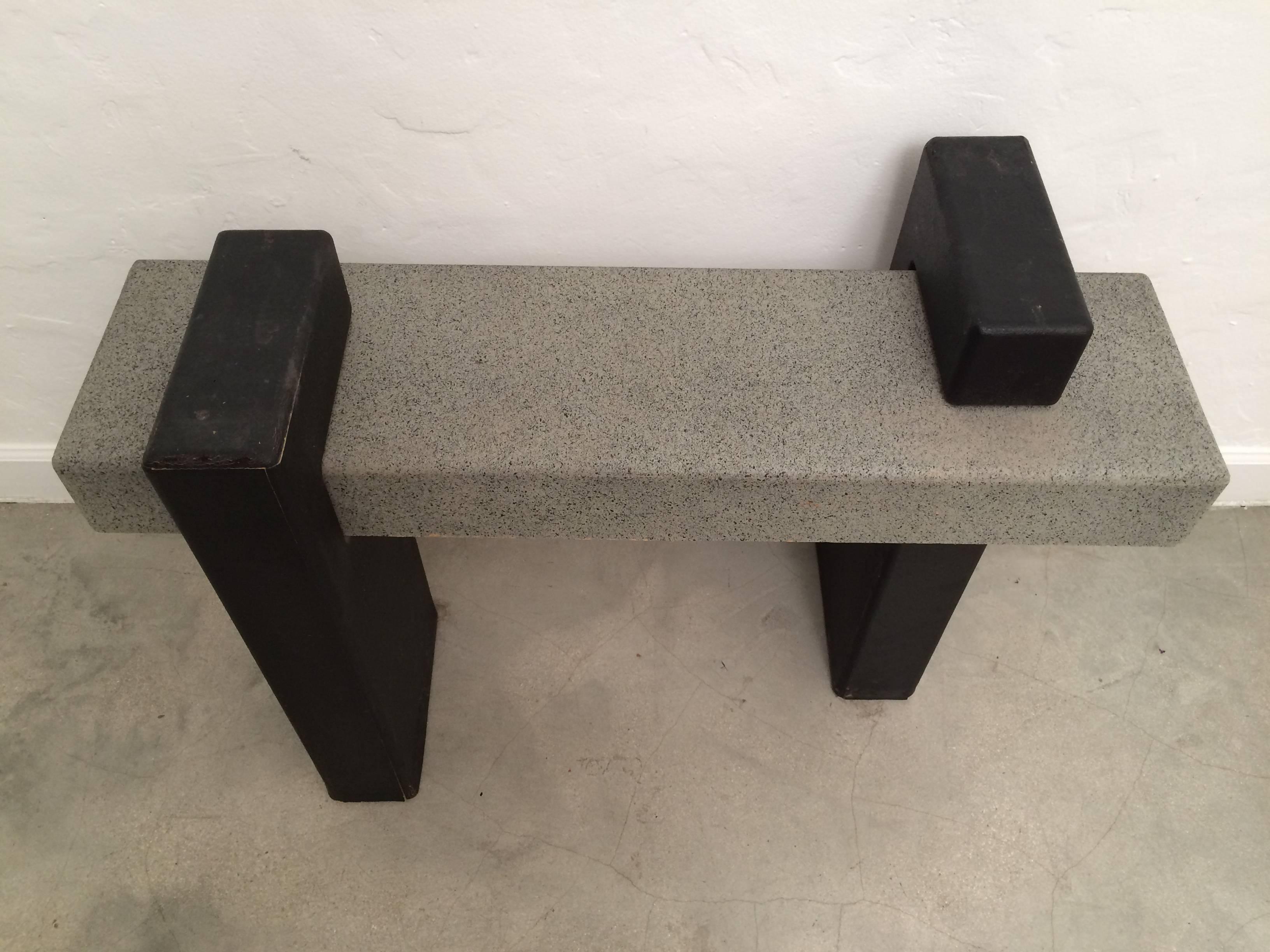 1980s Postmodern Console Table 2