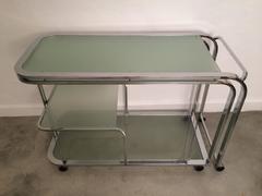 DIA, Design Institute of America Swivel Bar Cart or Writing Table