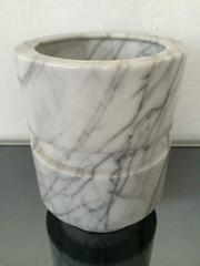 Italian Carrara Marble Lamp Attributed to Angelo Mangiarotti