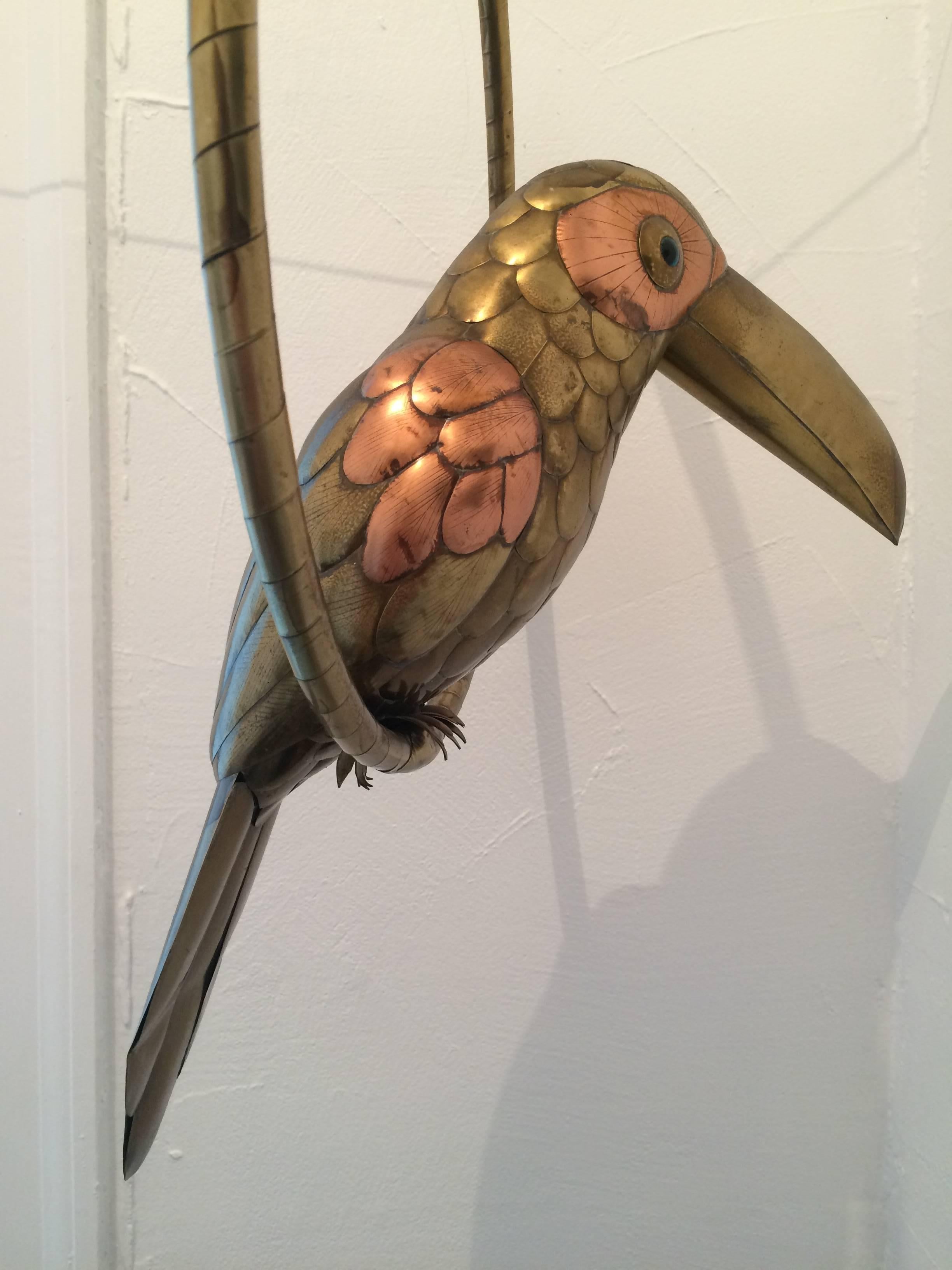 Sergio Bustamante Toucan Sculpture In Excellent Condition In Miami, FL