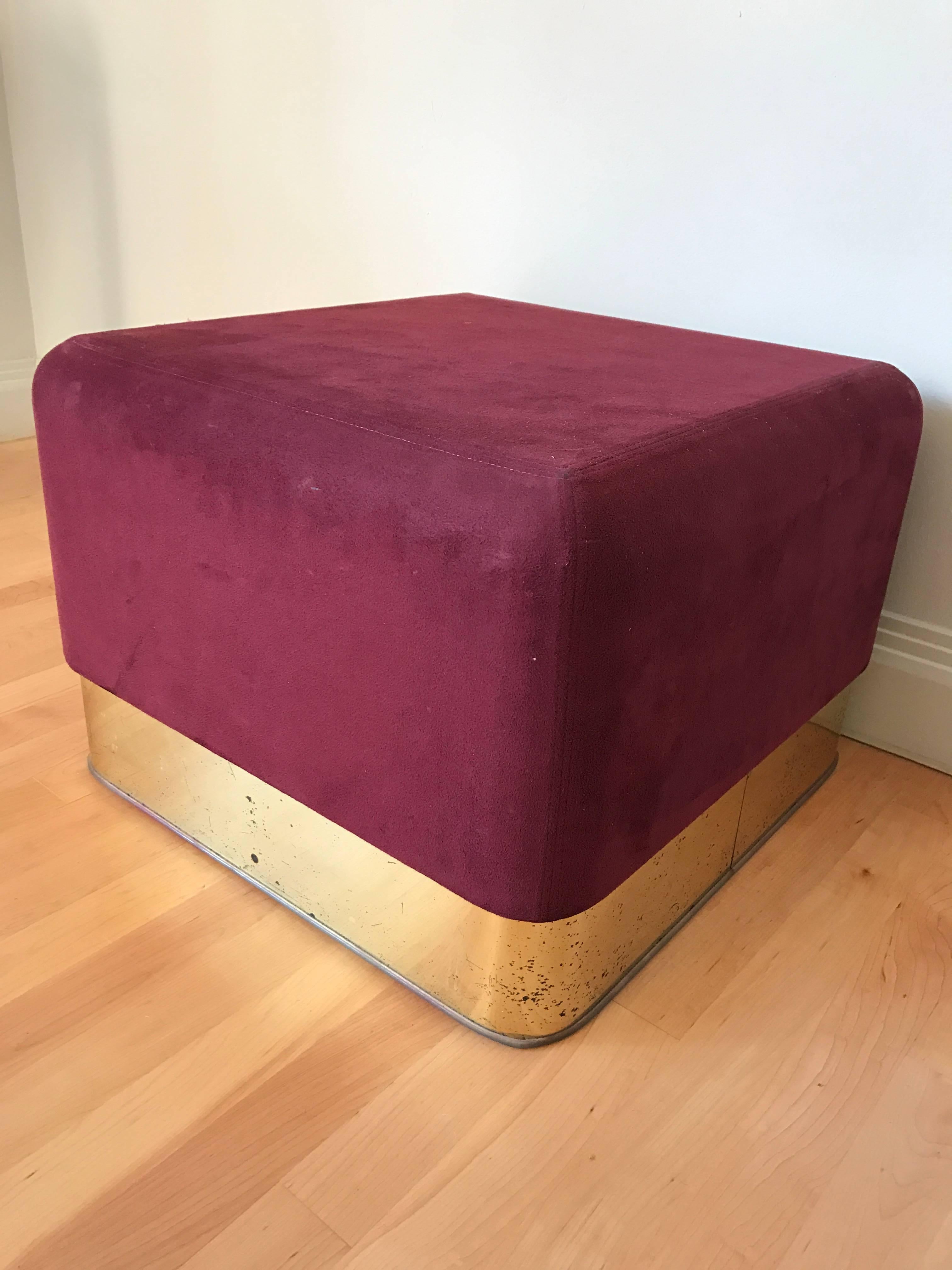 Pair of Milo Baughman Cube Footstools for Thayer Coggin (Moderne)