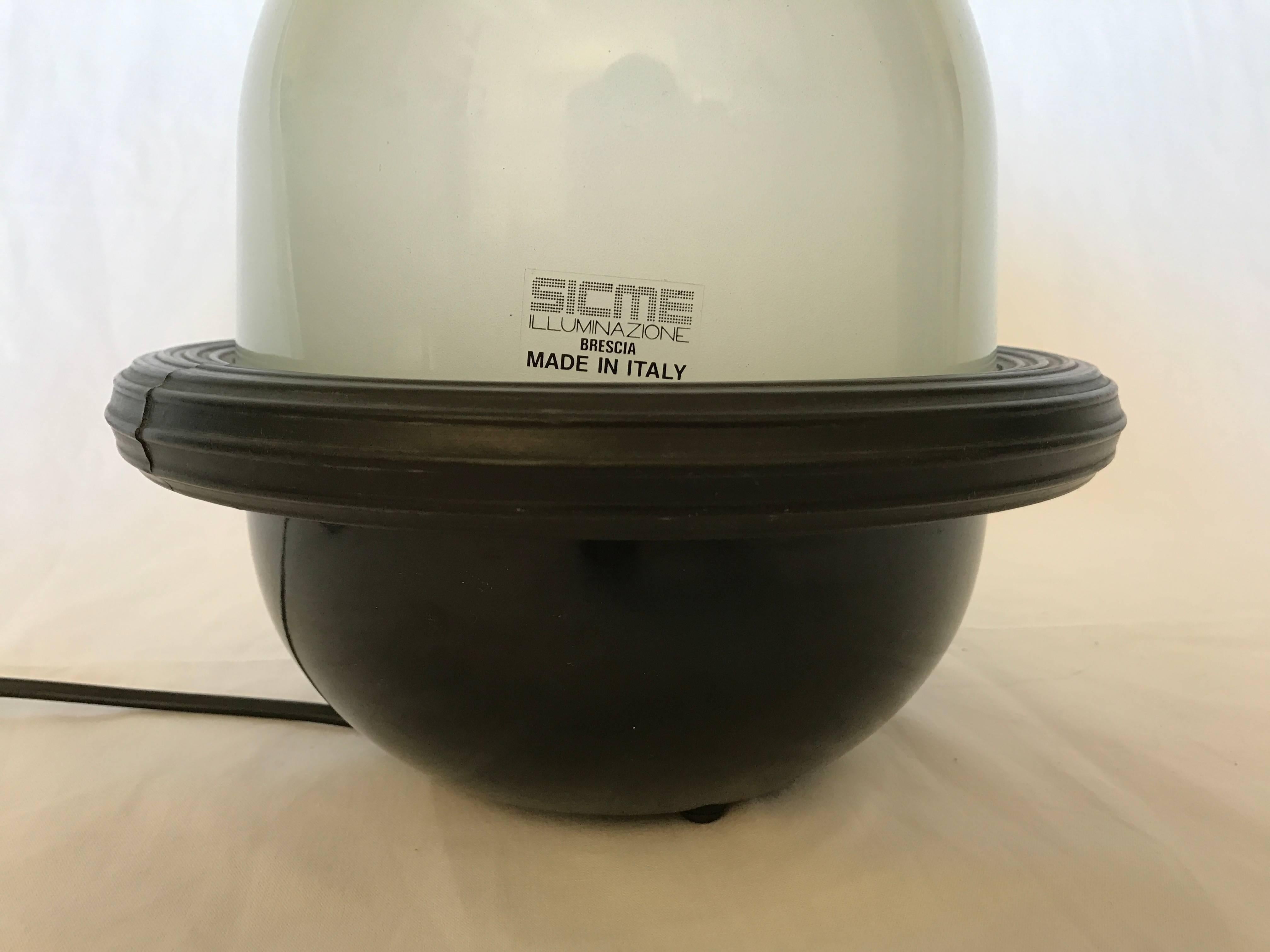 Italian Post Modern Amento Lighting Collection UFO Lamp by Sicme, Italy, circa 1980s For Sale