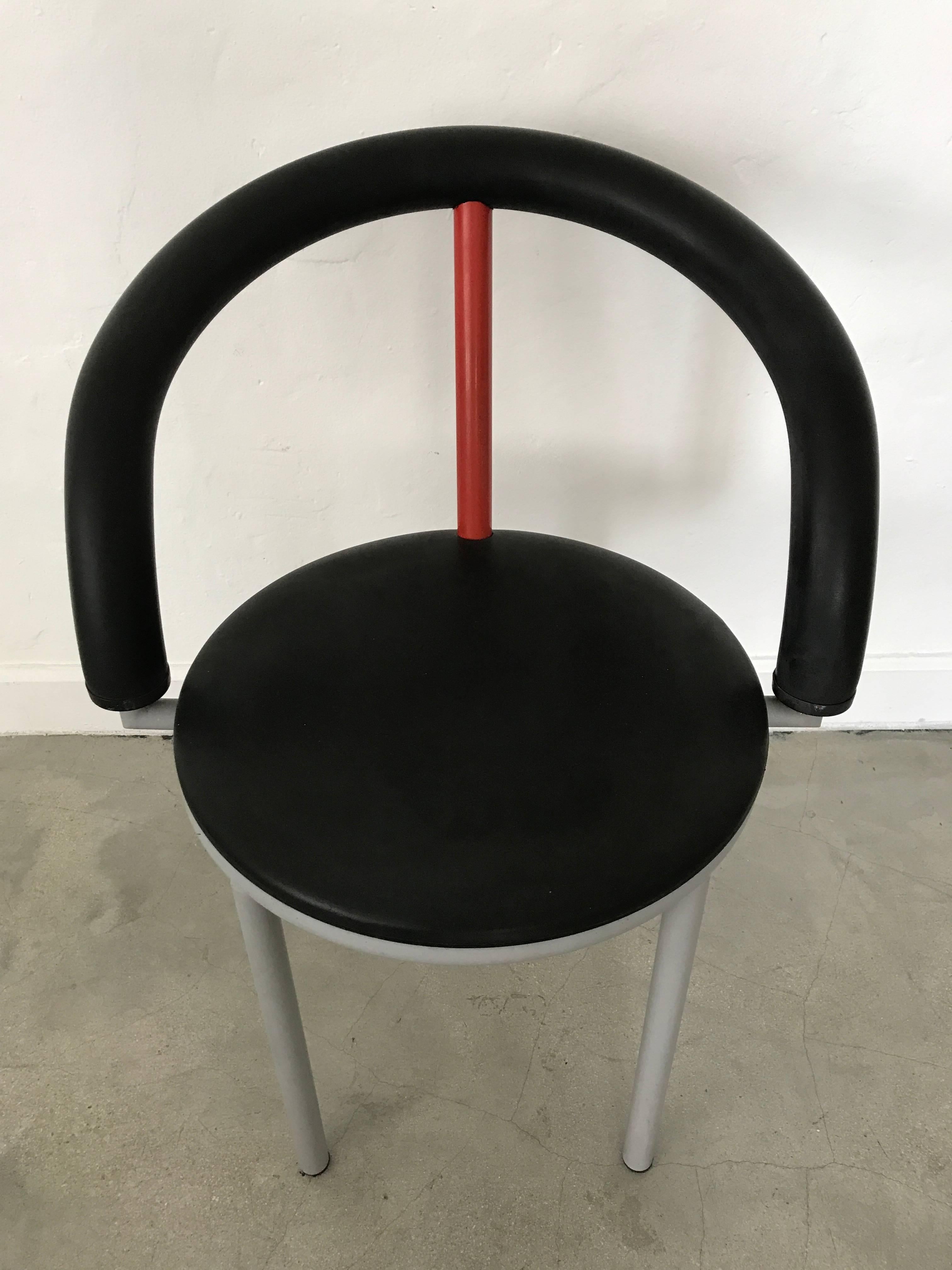 Acier Paire de chaises post-modernes 