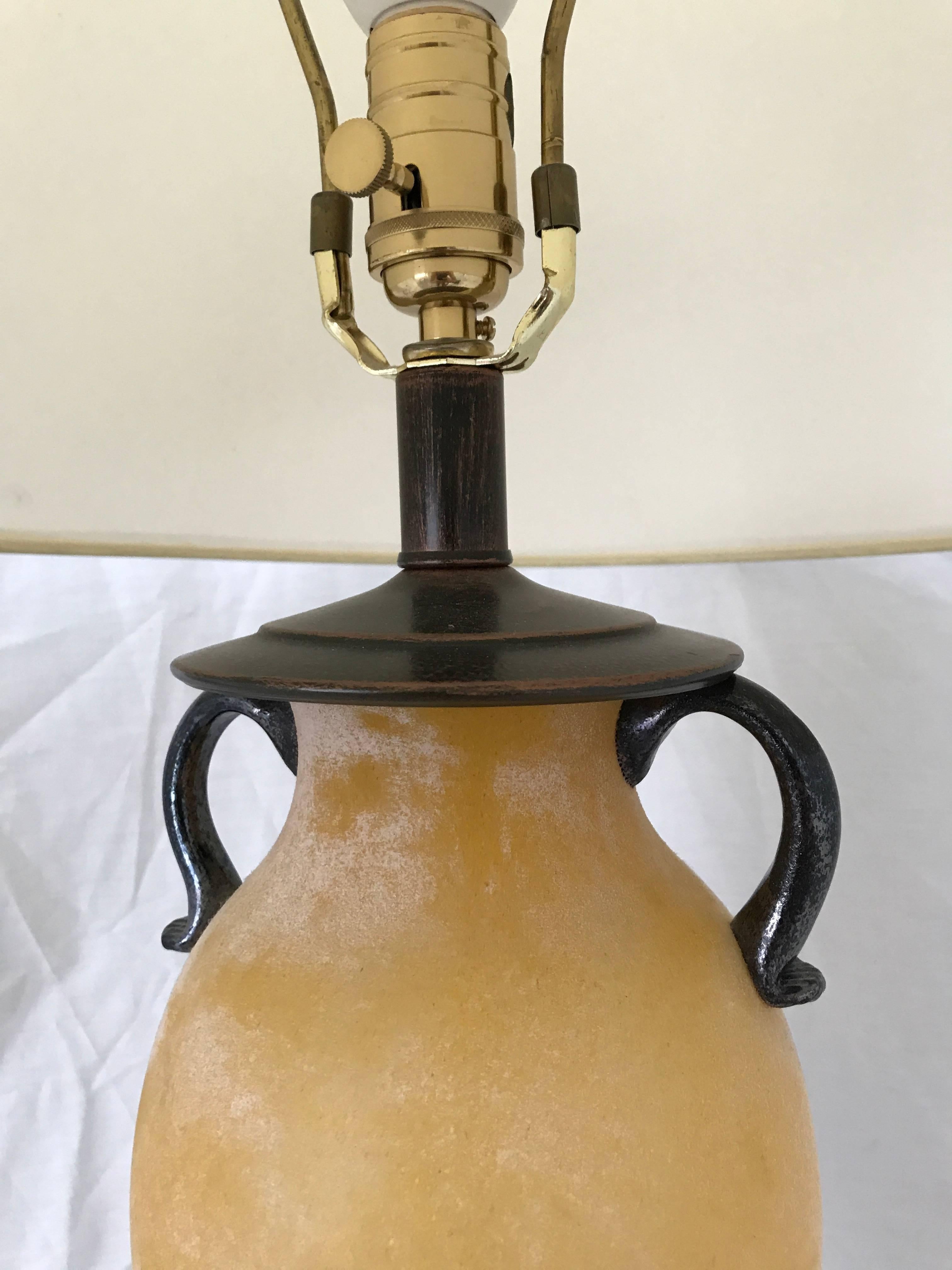Seltenes Paar Scavo Coroso Muranoglas-Lampen für Seguso, Italien, um 1970er Jahre (Italienisch) im Angebot