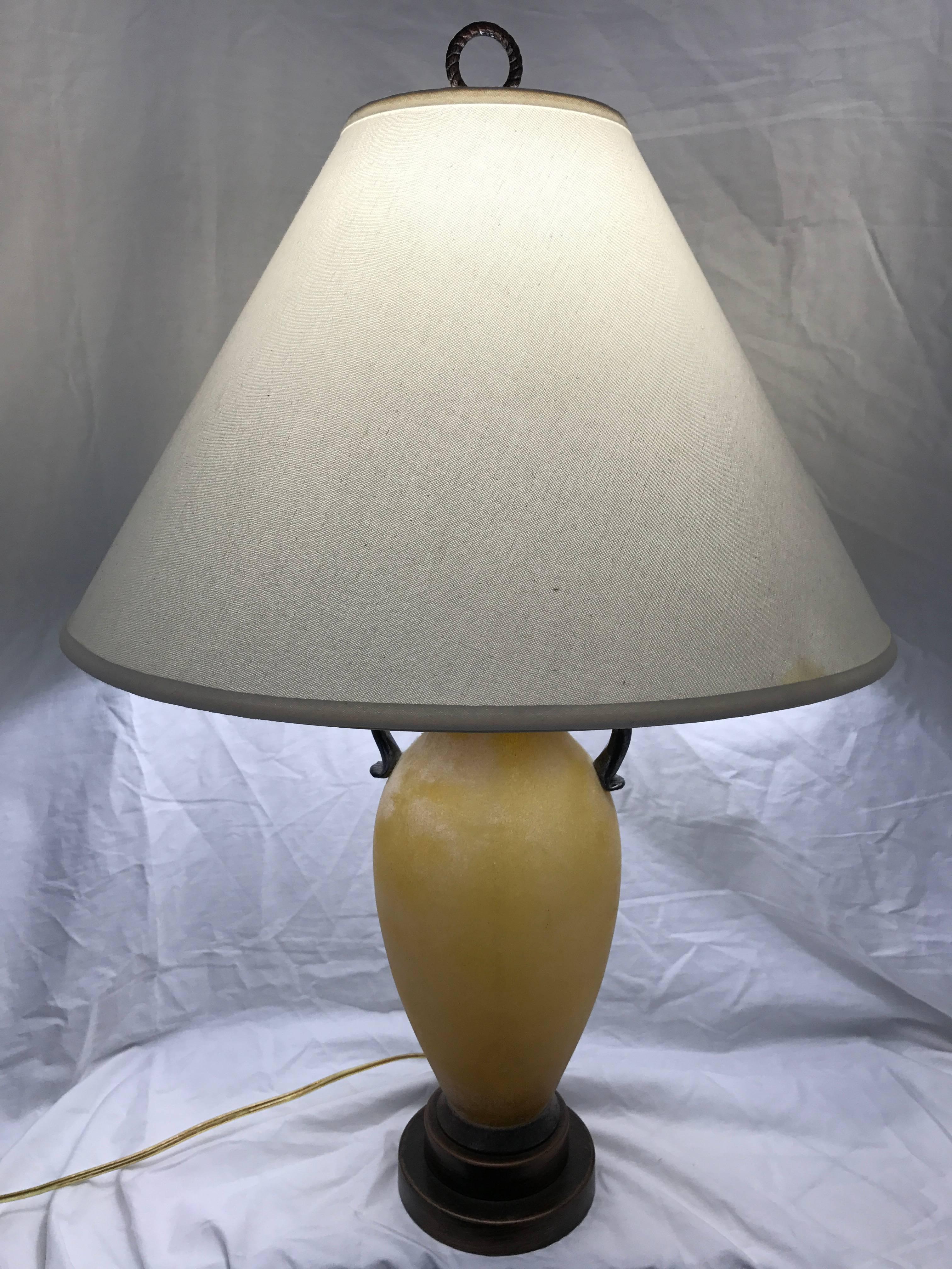 Seltenes Paar Scavo Coroso Muranoglas-Lampen für Seguso, Italien, um 1970er Jahre im Zustand „Gut“ im Angebot in Miami, FL