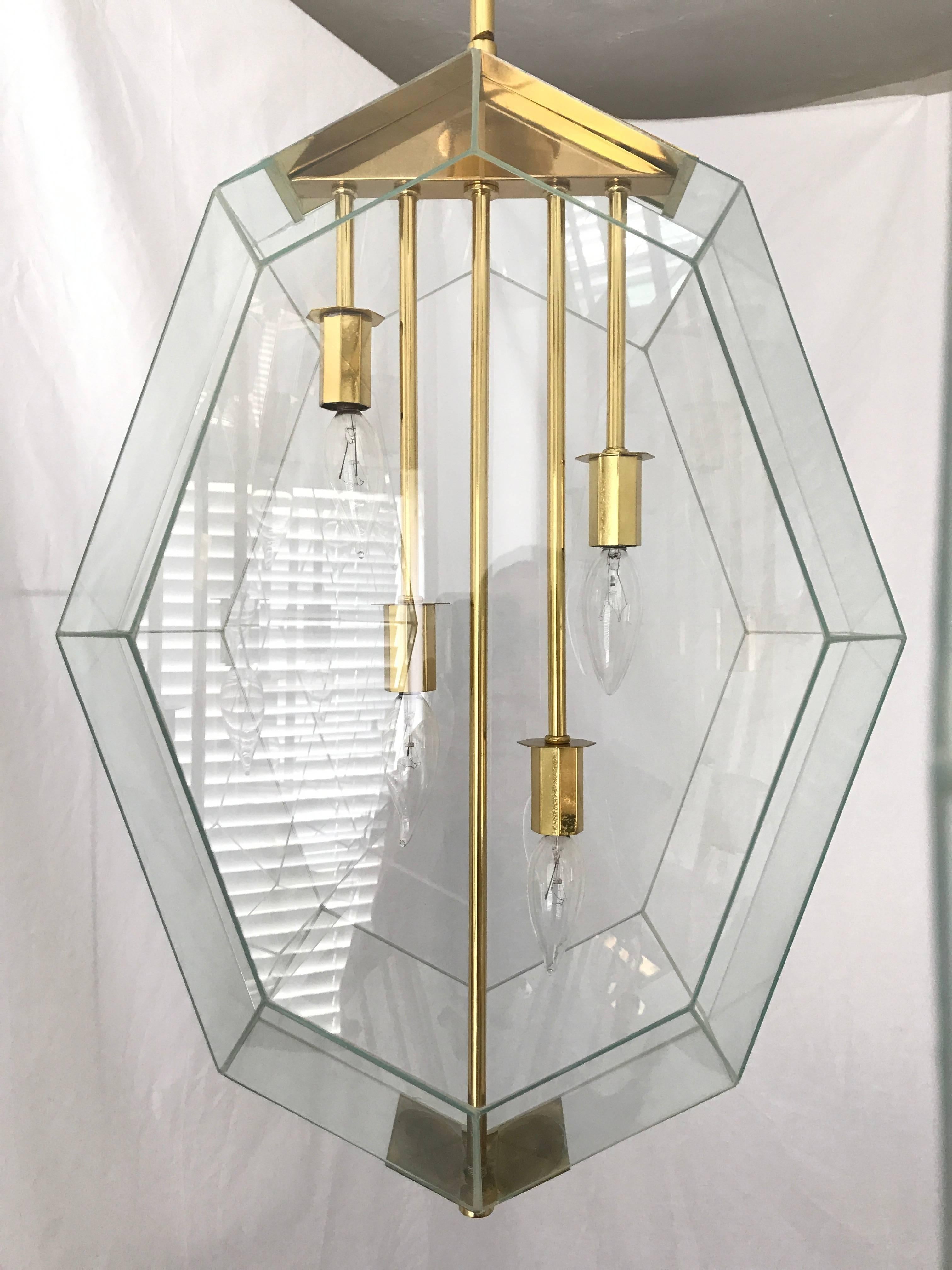 Mid-Century Modern Original Morrison Custom Lighting Chandelier