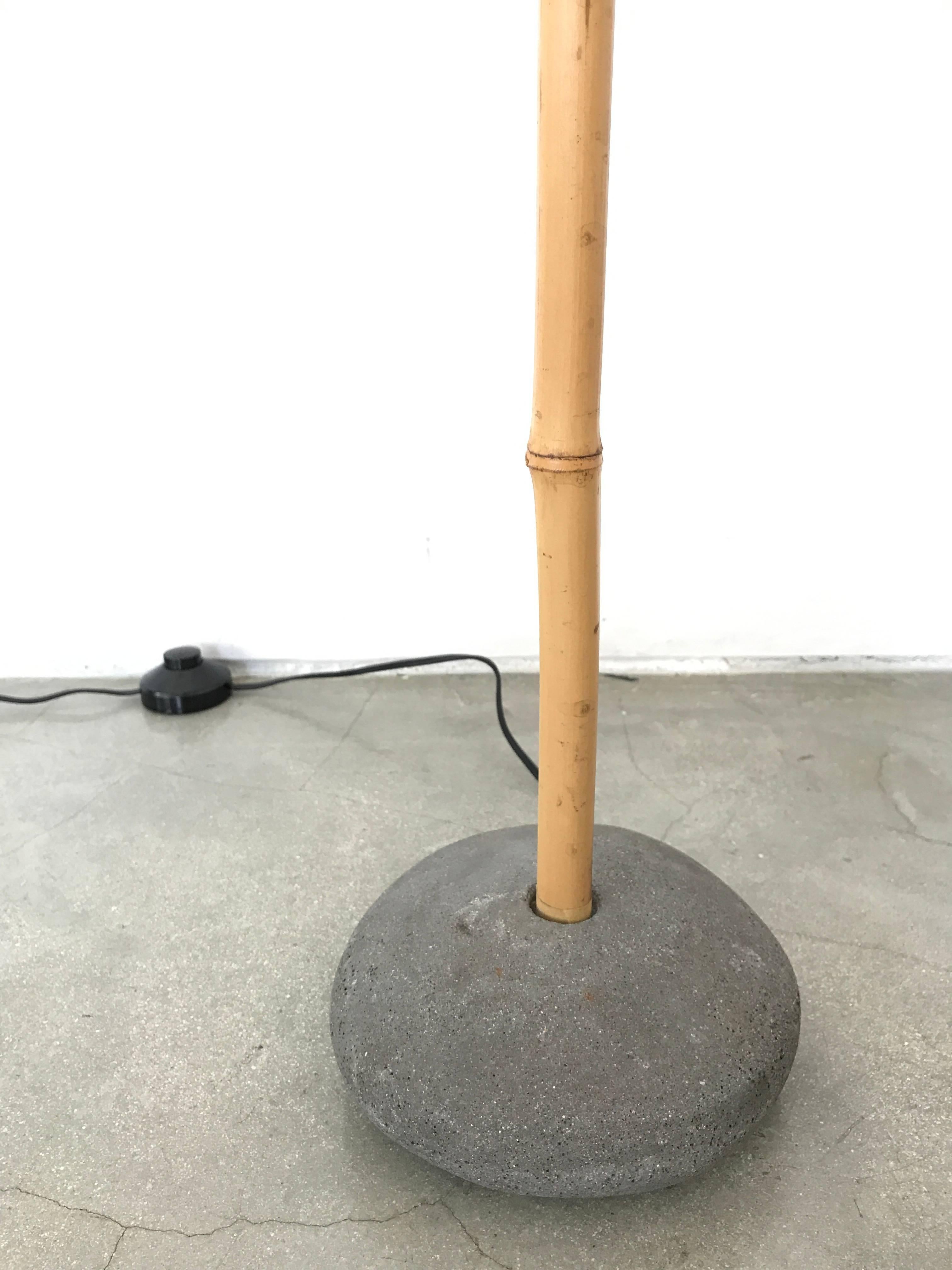 Organic Modern Rare Robert Sonneman Bamboo Floor Lamp for George Kovacs