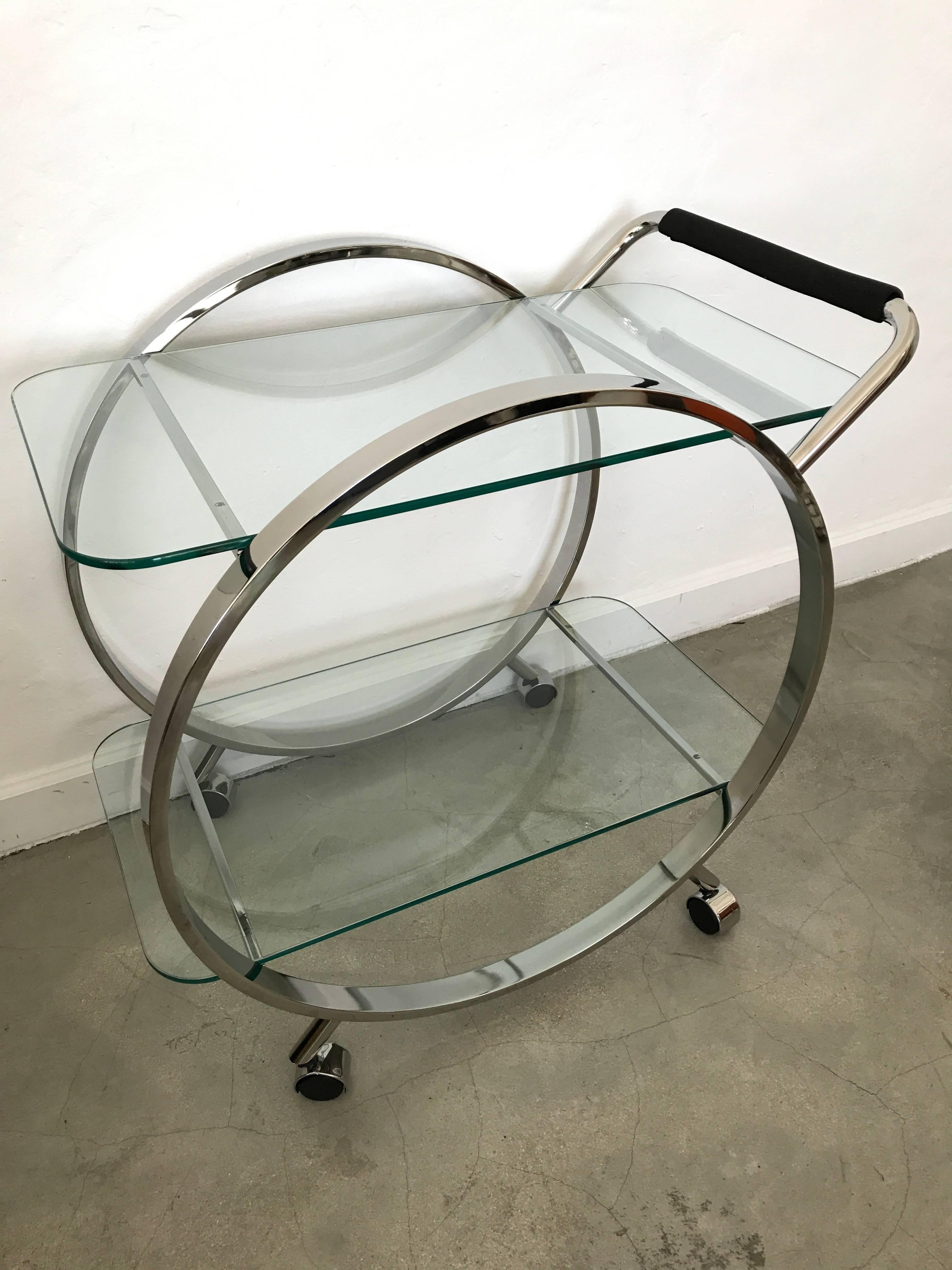 1970s Modern Bar Cart In Excellent Condition In Miami, FL