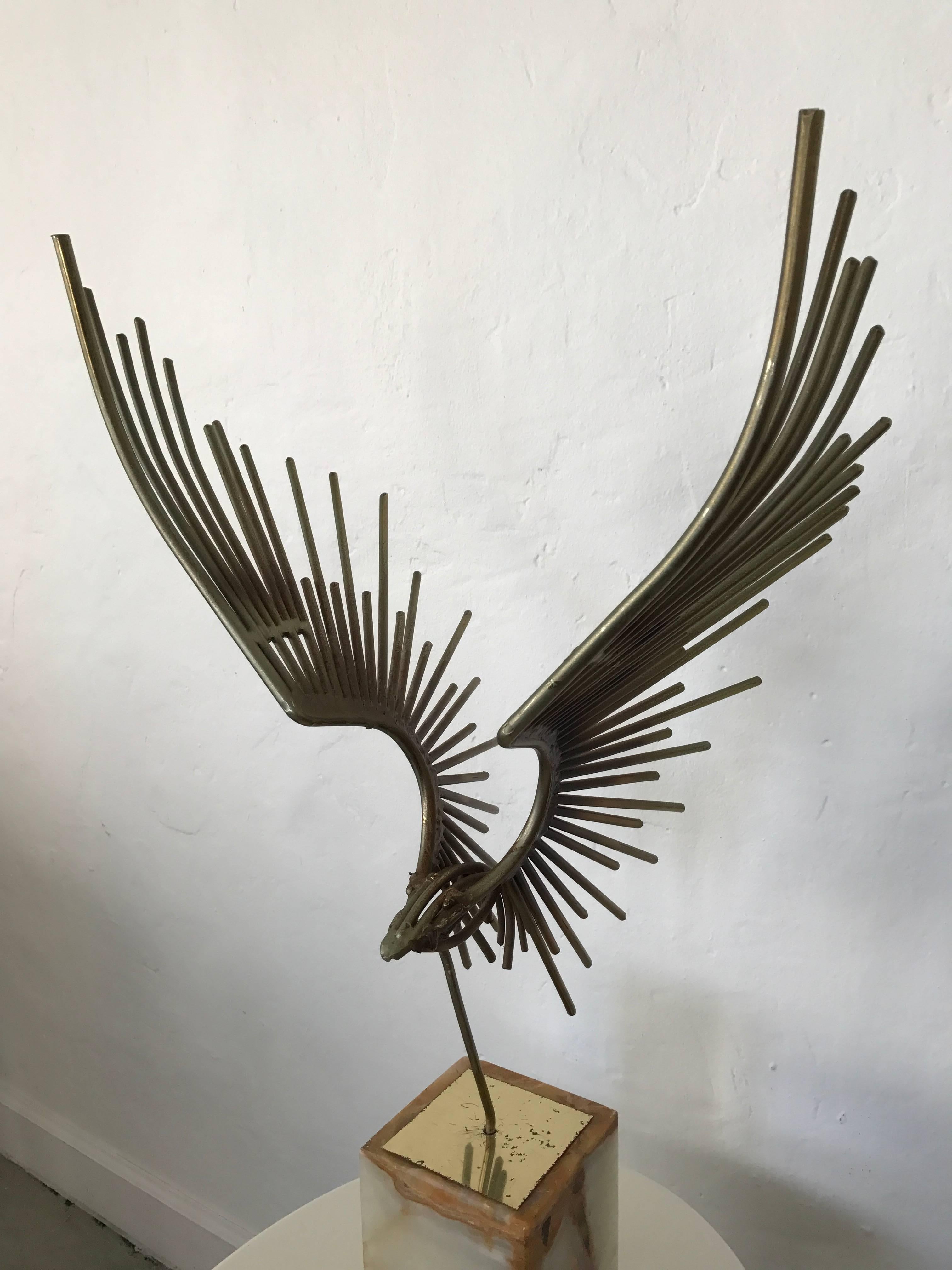 Organic Modern Curtis Jere Eagle Sculpture