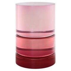 Red ETS Resin Side Table by Niko Koronis
