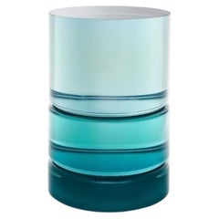 Blue ETS Resin Side Table by Niko Koronis