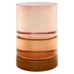 Orange ETS Resin Side Table by Niko Koronis