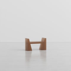 Sgabello o panca in resina NSA color terracotta di Niko Koronis