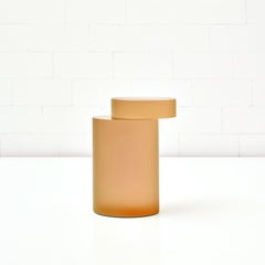 Orange TVK Resin Side Table by Niko Koronis