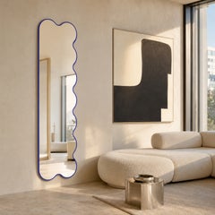 Hvyli Q Set - Wavy Full Length Mirrors, Wall Asymmetrical Mirror by oitoproducts