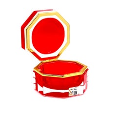 Achteckige Schmuckschatulle im Mid-Century-Modern-Stil von Mandruzzato, 1990er Jahre