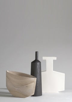 Clay "Grecale"bottle hand finished , hand painted