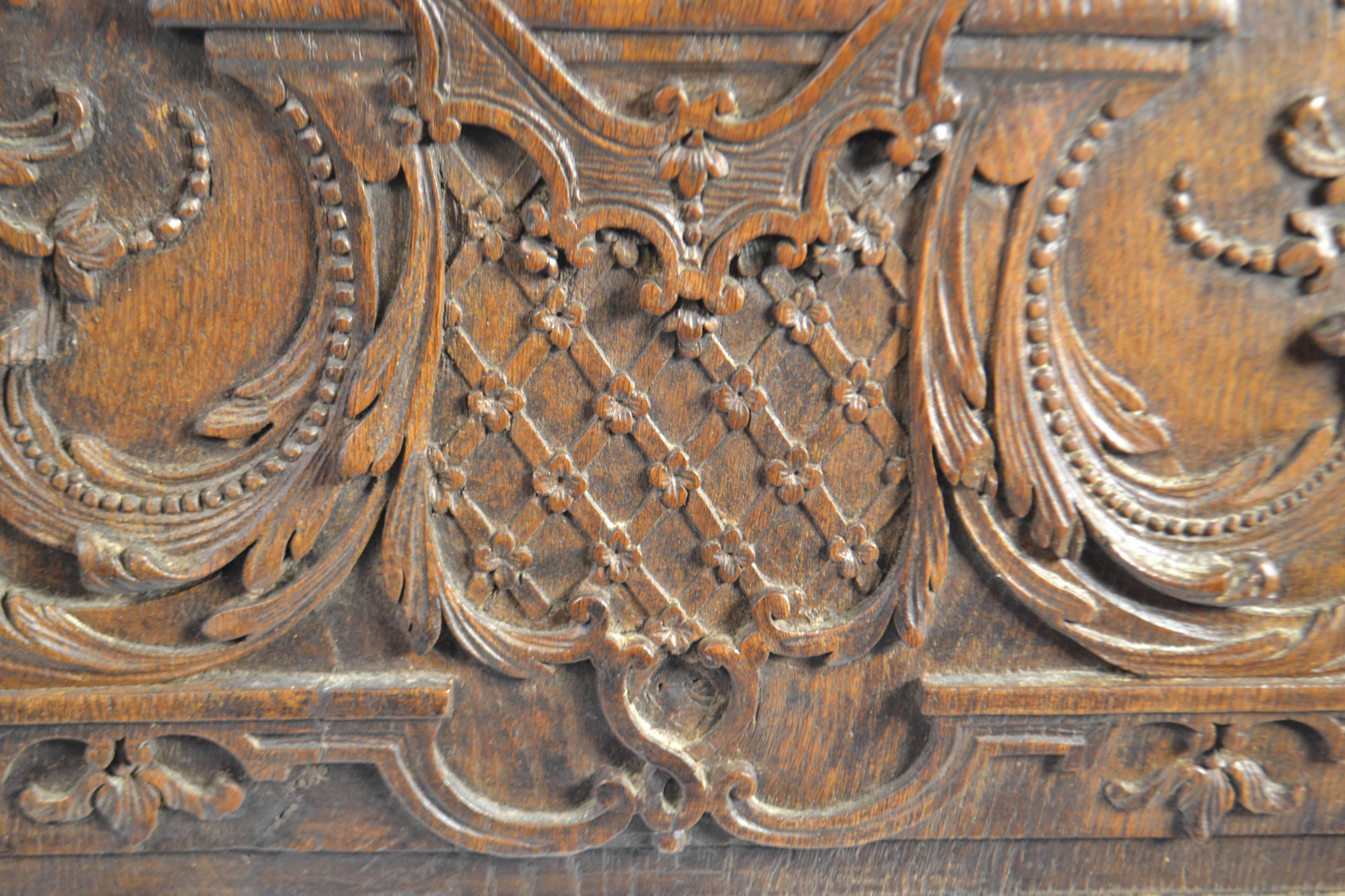 18th Century Carved Wood Panel In Good Condition In Vista, CA