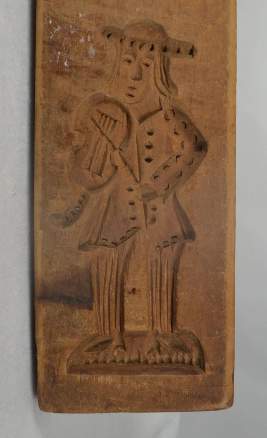 European 19th Century Wooden Gingerbread Mold For Sale