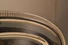 Mid-20th Century Silver Plated Round Serving Tray