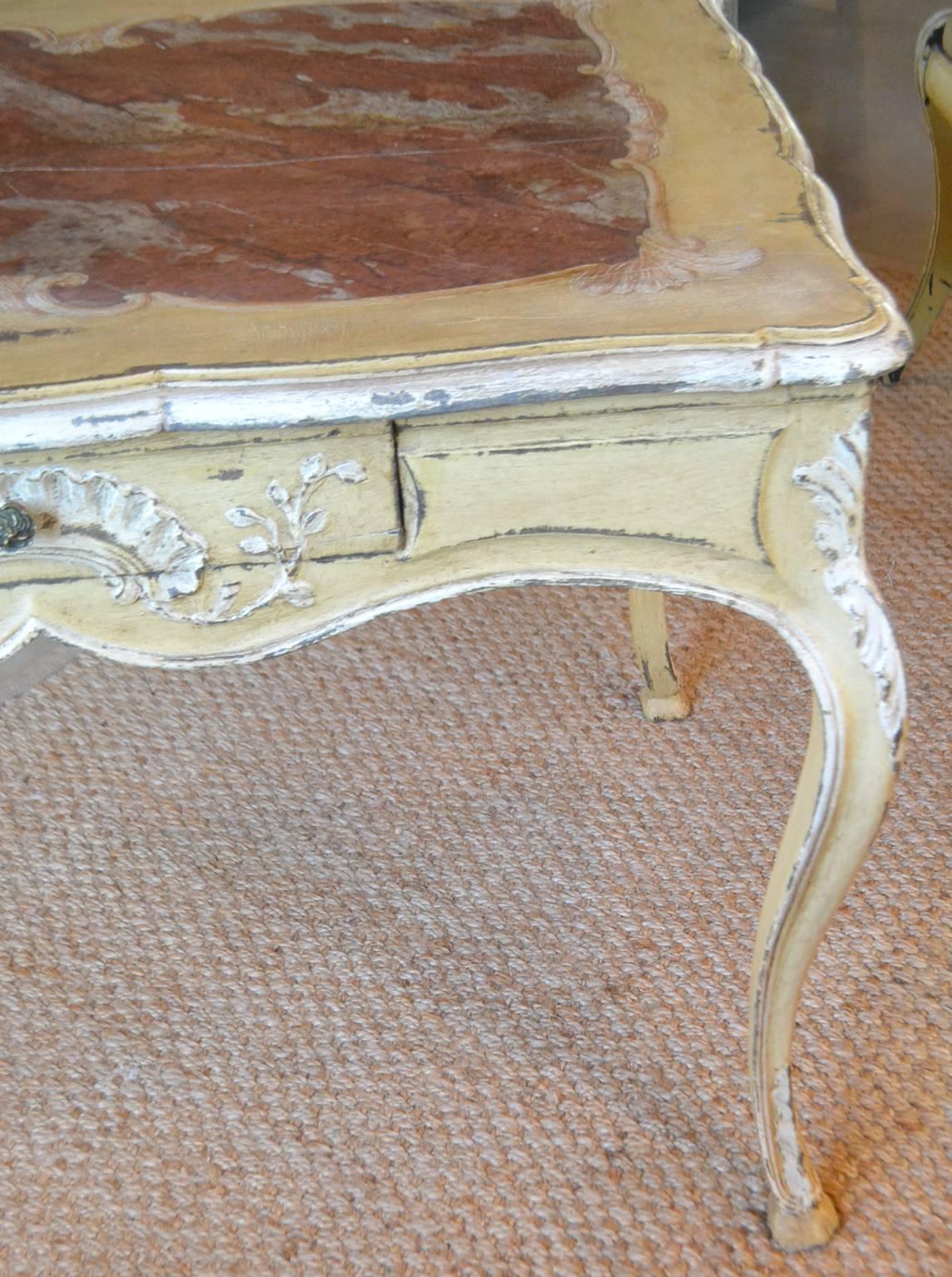 Louis XV Period Table, Circa 1760, (Recently Painted)