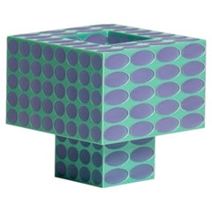 Lampada da tavolo portatile Tesser 5:3 Dots in stile contemporaneo, stampata in 3D, color lavanda