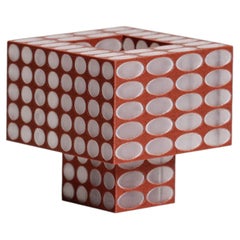 Moderne, 3D-gedruckte, tragbare Tischlampe „Tesser 5:3 Dots“ in Granit