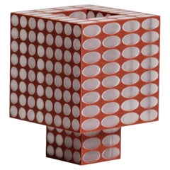 Moderne, 3D-gedruckte tragbare Tischlampe „Tesser 8:3 Dots“ in Granit