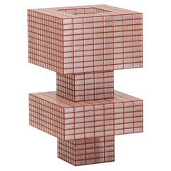 Moderne, im 3D-Druckverfahren hergestellte „Tesser Tower Configuration 1“-Lampe von Ridezign in Granit