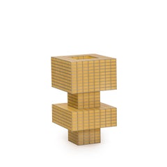 Moderne, im 3D-Druck hergestellte „Tesser Tower Configuration 1“-Lampe von Ridezign aus Capiz