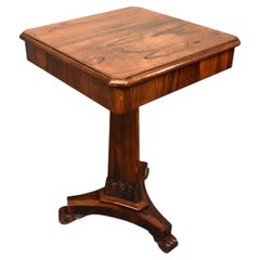 William IV Rosewood square top table