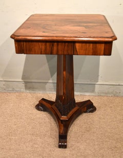 William IV Rosewood square top table