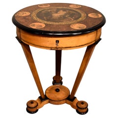 Rare Biedermeier dressing centre table