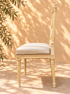 uite de 4 chaises de style Louis XVI à la lyre début XXEME