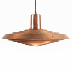 A Poul Henningsen 1958 'Langelinie' Copper Pendant