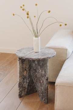 Salome Marble Sculptural Side Table