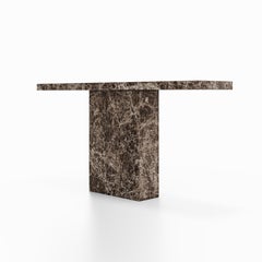 LAYA Brown Emperador Monolith Console Table