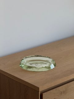 Großer Aschenbecher aus verspiegeltem Kristall, Fontana Arte zugeschrieben, Italien, 1960er Jahre