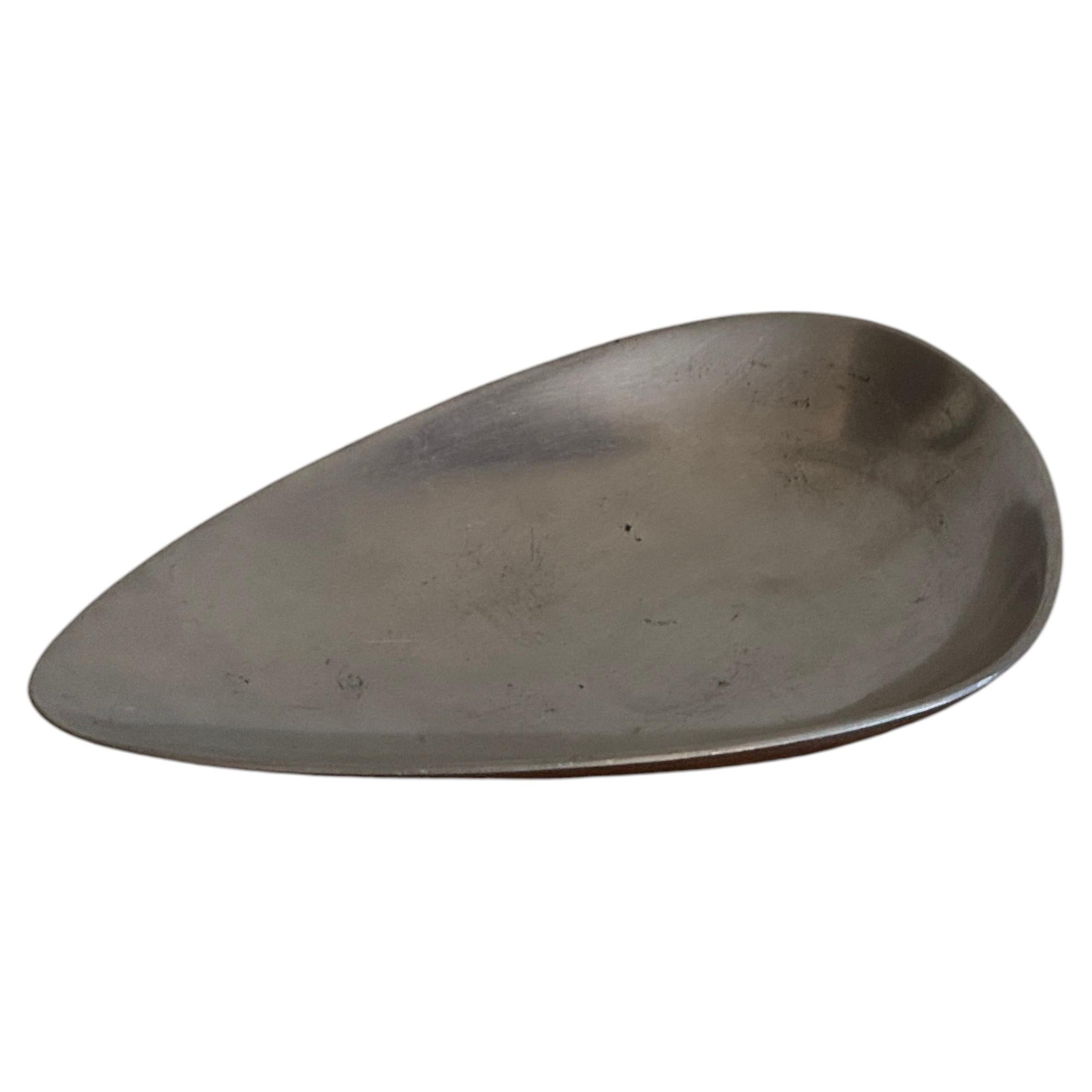 Arne Erkers Pewter Dish, Model 2618, for Just Andersen, Denmark