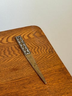 Heintz Art Metal Shop Sterling Silver on Bronze Letter Opener